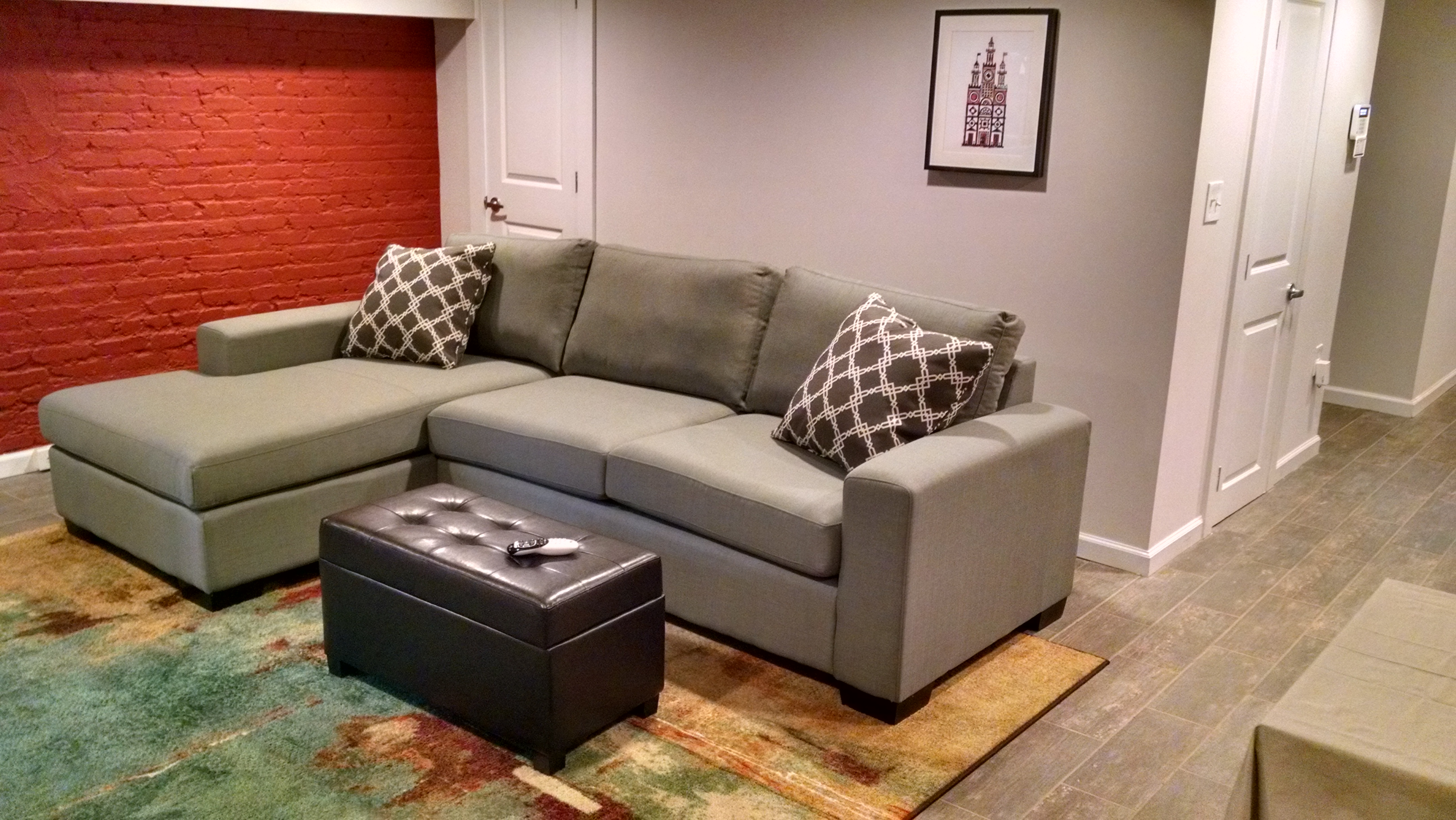 Basement Renovation -- Living Room